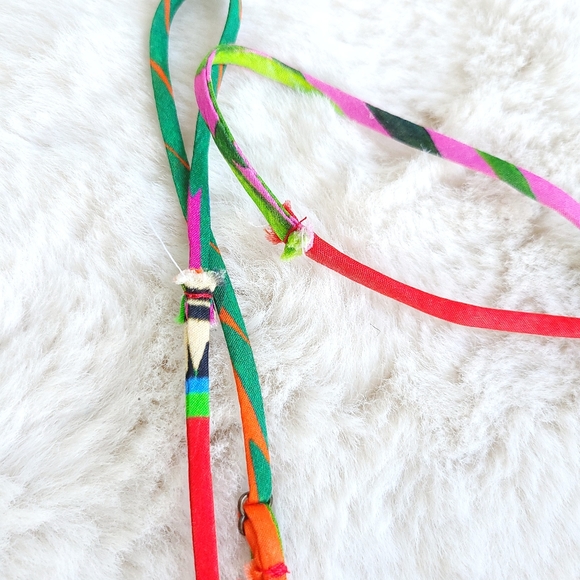 Farm Rio Anthropologie Palila Fringe Beaded Tassel Tiered Midi Dress - Picture 13 of 14